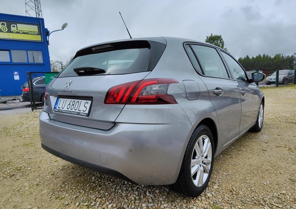 Peugeot 308 cena 58900 przebieg: 74800, rok produkcji 2021 z Lwówek małe 301